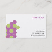 スムージーの顧客のロイヤリティの名刺 ロイヤリティカード (裏面)