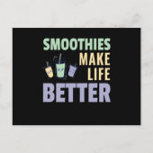 スムージーは生活の質感を良くする ポストカード (正面)