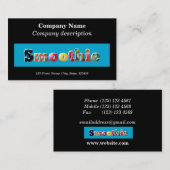 スムージーカフェ/ジュースバー名刺 名刺 (正面/裏面)