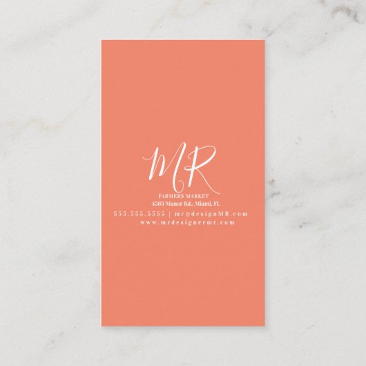 スムージー牛乳シェイクフルーツポップ・アートのパイナップル 名刺 (裏面)