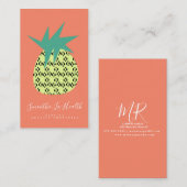 スムージー牛乳シェイクフルーツポップ・アートのパイナップル 名刺 (正面/裏面)