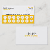 スムージー&ジュースバー名刺ロイヤリティカード ロイヤリティカード (正面/裏面)