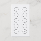 スムージー&ジュースバー名刺ロイヤリティカード ロイヤリティカード (正面)