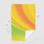 スムースイエローの緑の色のブレンド背景 ゴルフタオル (インサイチュ)