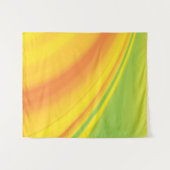 スムースイエローの緑の色のブレンド背景 タペストリー (正面(横))