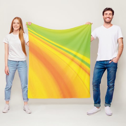 スムースイエローの緑の色のブレンド背景 フリースブランケット (インサイチュ)