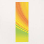 スムースイエローの緑の色のブレンド背景 ヨガマット (正面)