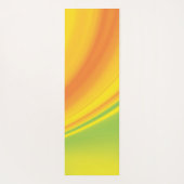 スムースイエローの緑の色のブレンド背景 ヨガマット (裏面)