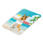 スムースコリードッグアットザビーチ マグネット (左側)