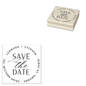 スムーススクリプトウェディング日付の保存差出人住所 ラバースタンプ (押印)