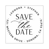 スムーススクリプトウェディング日付の保存差出人住所 ラバースタンプ (インプリント)