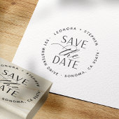 スムーススクリプトウェディング日付の保存差出人住所 ラバースタンプ