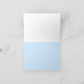 スムーズなセーリングパーソナライズされたメッセージカード カード (内部)