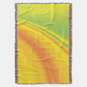 スムーズな黄緑色のブレンディング背景 スローブランケット (正面縦)