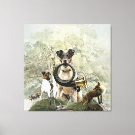 スムーズキツネテリアタペストリー キャンバスプリント