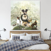 スムーズキツネテリアタペストリー キャンバスプリント (インサイチュ (寝室))