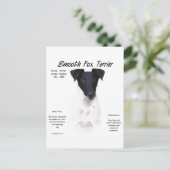 スムーズキツネテリアヒストリデザイン ポストカード (スタンド正面)