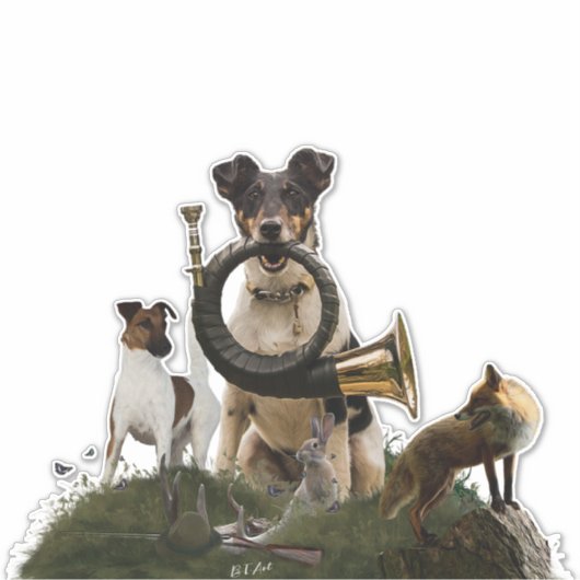 スムーズキツネテリア シール (正面)