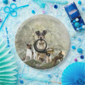 スムーズキツネテリア ペーパープレート (パーティー)