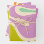 スムーズコンタートリップ(幻覚体験)のようなパステル抽象芸術 ラッピングペーパーシート (インサイチュ)