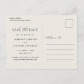 スムーズスクリプト |フォトウェディング日付を保存 案内ポストカード (裏面)