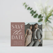 スムーズスクリプト |フォトウェディング日付を保存 案内ポストカード (スタンド正面)
