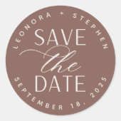 スムーズスクリプト |日付の保存 ラウンドシール (正面)