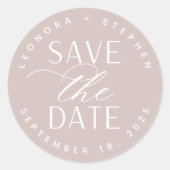 スムーズスクリプト |日付の保存 ラウンドシール (正面)