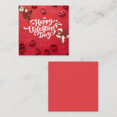 スムーズスパッバレンタインズデイホリデーカード ノートカード (正面/裏面)