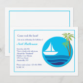 スムーズセイリング ナウチカル インビテイション 招待状 (正面/裏面)