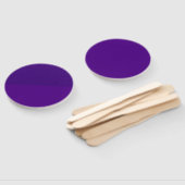 スムーズトップ、ノイズボトムパープルハンドファン(カスタム) ハンドファン (組立なし)