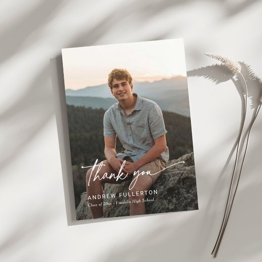 スムーズノートの卒業サンキューカード サンキューカード