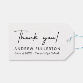 スムーズノート編集可能なカラーの卒業メッセージカード ギフトタグ