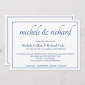 スムーズ結婚エレガンス 招待状 (正面/裏面)