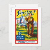 スメットエのワインラベル欧州 ポストカード (正面/裏面)