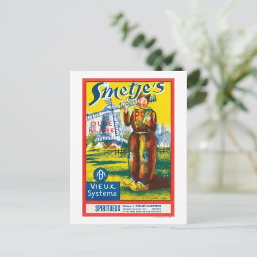 スメットエのワインラベル欧州 ポストカード (スタンド正面)