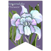 スメラルドの花の束のフラグ バンティングフラッグ (第1の旗)