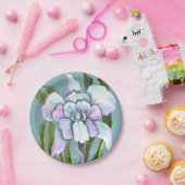 スメラルドの花の紙皿 ペーパープレート (パーティー)