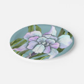 スメラルドの花の紙皿 ペーパープレート (アングル)