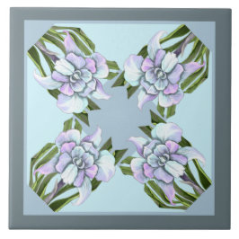 スメラルドの花セラミック瓦 タイル