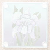 スメラルドの花 ガラスコースター (裏面)