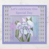 スメラルドの花 スパークリングワインラベル (シングルラベル)