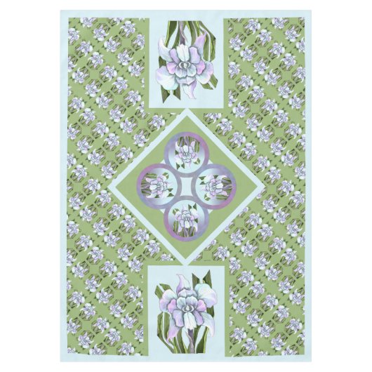 スメラルドの花 テーブルクロス (正面)