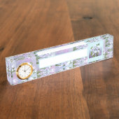 スメラルドの花 デスクネームプレート (側面)