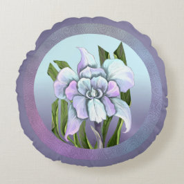 スメラルドの花 ラウンドクッション