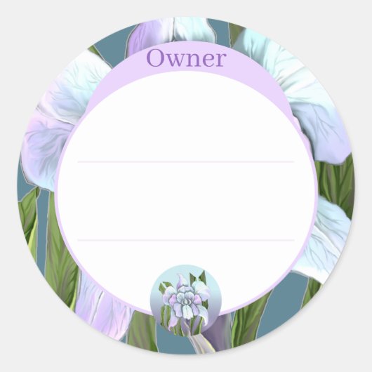 スメラルドの花 ラウンドシール (正面)