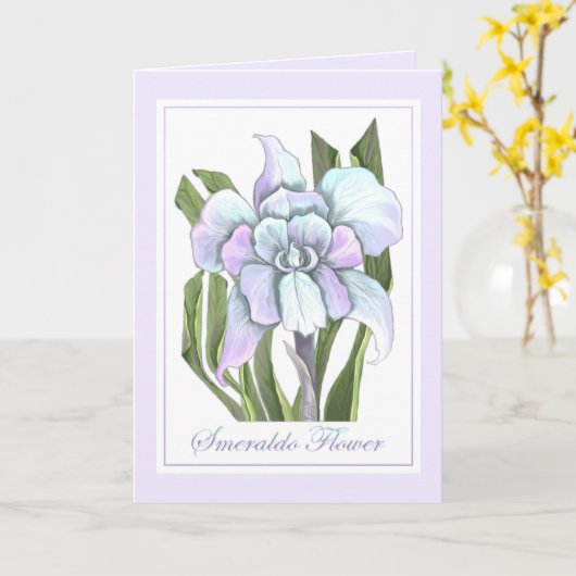 スメラルドフラワーカ空白のード カード (黄色い花)