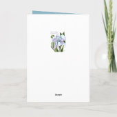 スメラルドフラワーバースデーカード カード (裏面)