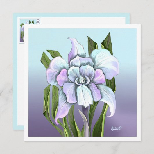 スメラルドフラワーフラットカード (正面/裏面)