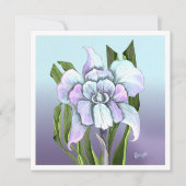 スメラルドフラワーフラットカード (正面)